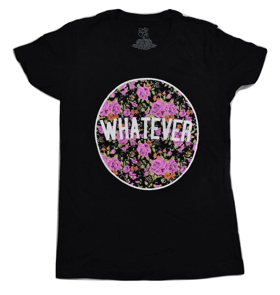 Empyre Womens Floral Print Whatever Black Shirt New XS, S, M, L