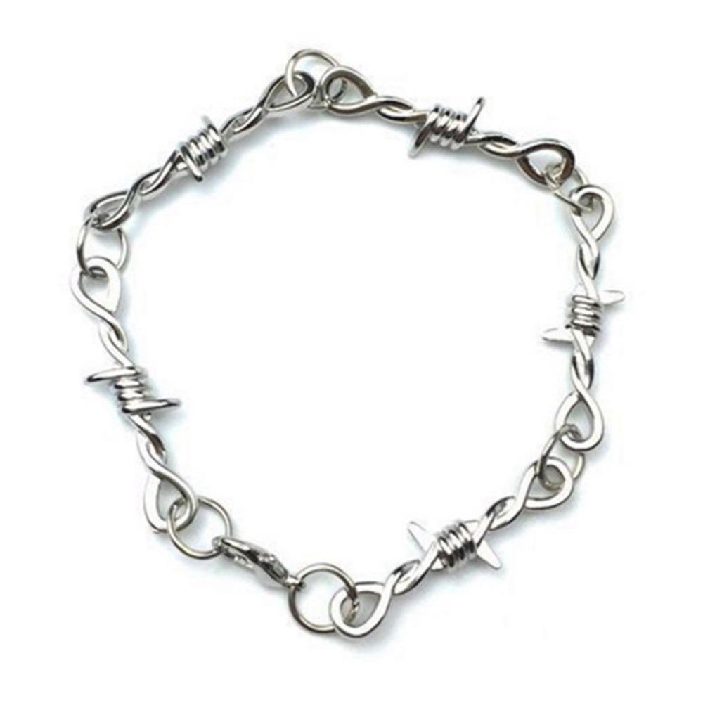 Barbed Wire Bracelet Heart Shaped Bracelet Hand Jewelry Female Gift Unisex Decoration