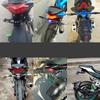 Turn Signal Light Bracket Motorcycle  Accessories with LED Light Motorcycle License Number Plate Holder Frame CNC Aluminum