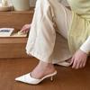 New Fashion Pointed Tip High Heel Slippers Women's Summer Sandals Retro Outdoor Slippers for Women Zapatos De Mujer Slides Women