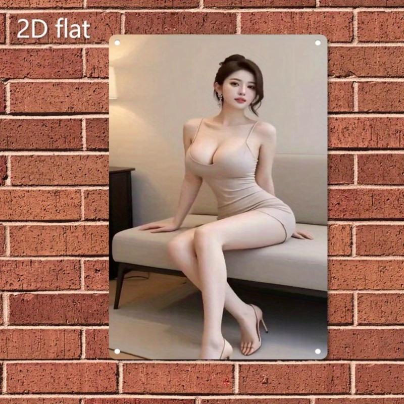 

Vintage Rustic Metal Sign Wall Art Retro Home Decor Wall Plaque with Elegant 2D Flat Artwork 20x30cm（7.8x11.8inch）