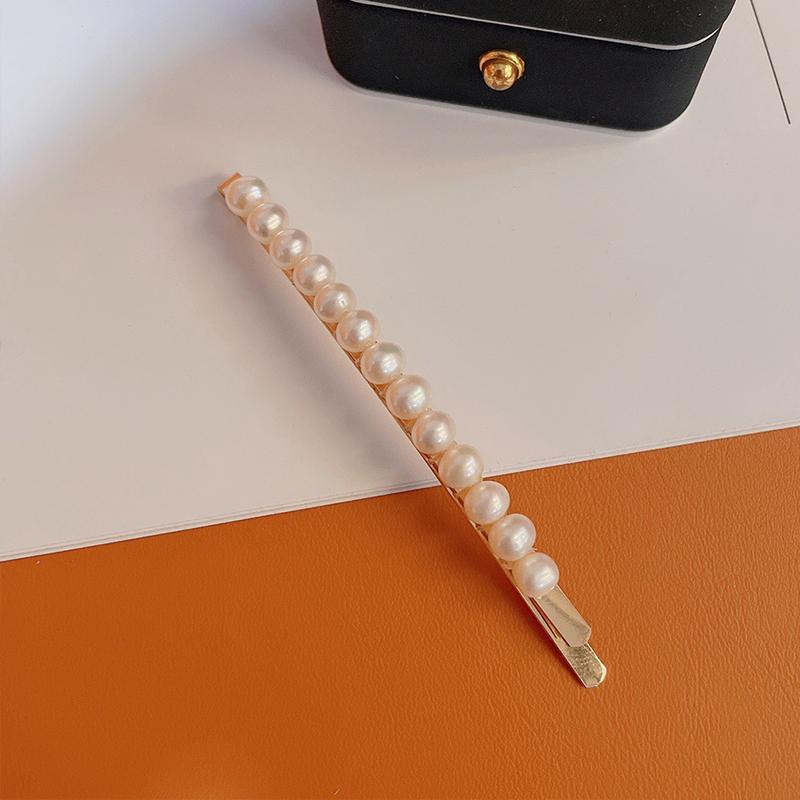 Classic Style Korean Fashion Alloy 3-6mm Freshwater Pearls Hair Clips Hairpins Set for Fashion Girls