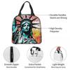 Statue Of Liberty Graffiti Insulated Lunch Bag for Women Office Cooler Thermal Food Box Tote Portable Lunch Boxes Container