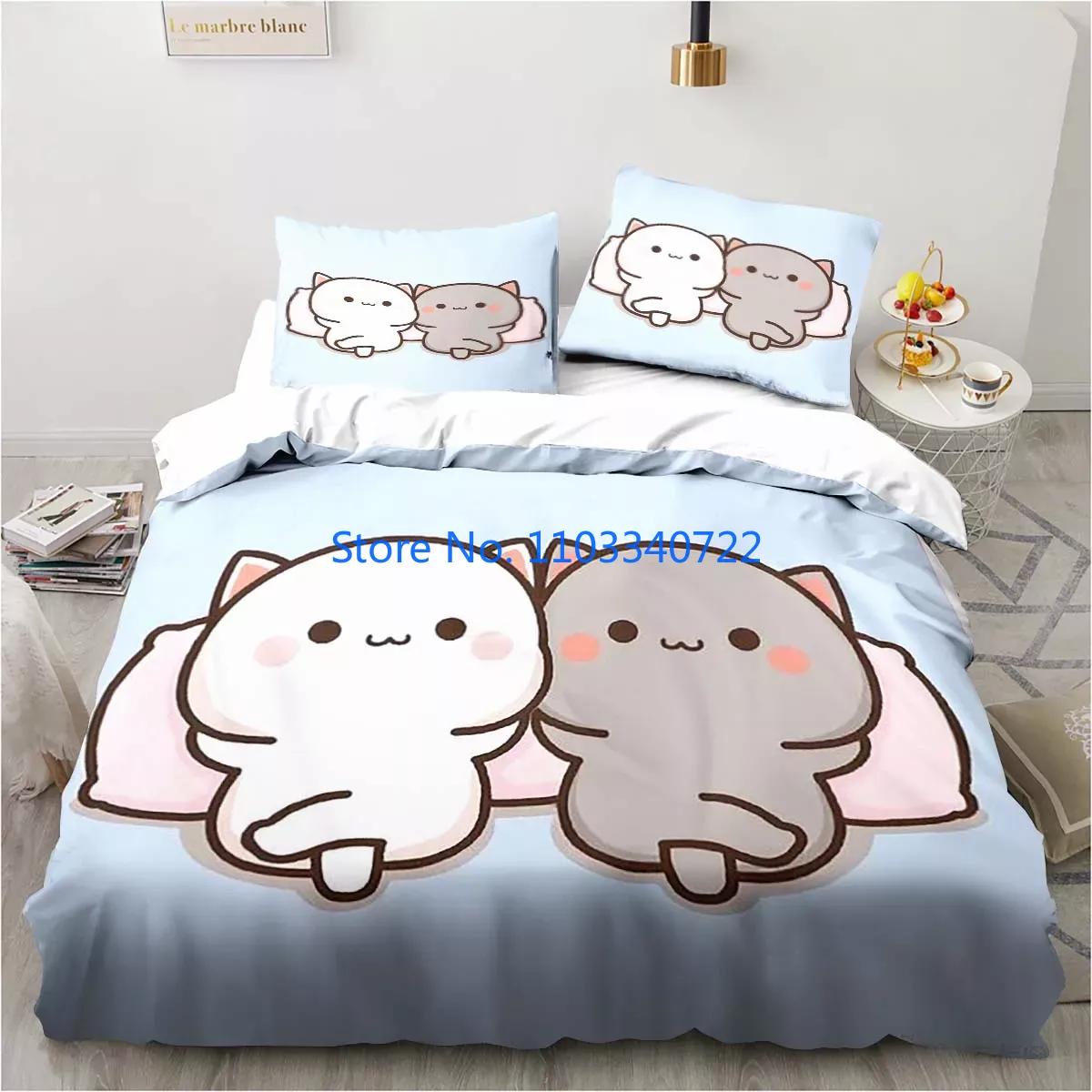 

Bubu Dudu Cartoon Cute Bear Kawaii Duvet Cover Set 3D Print Comforter Cover Bedclothes for Boy Girl Bedding Sets Bedroom Decor Child 120x150cm