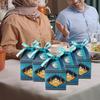 10Pcs Eid Gift Box with Ribbon Bow Candy Treats Goodies Chocolates Cookie Storage Box Festival Paper Party Favors Present Packing Box