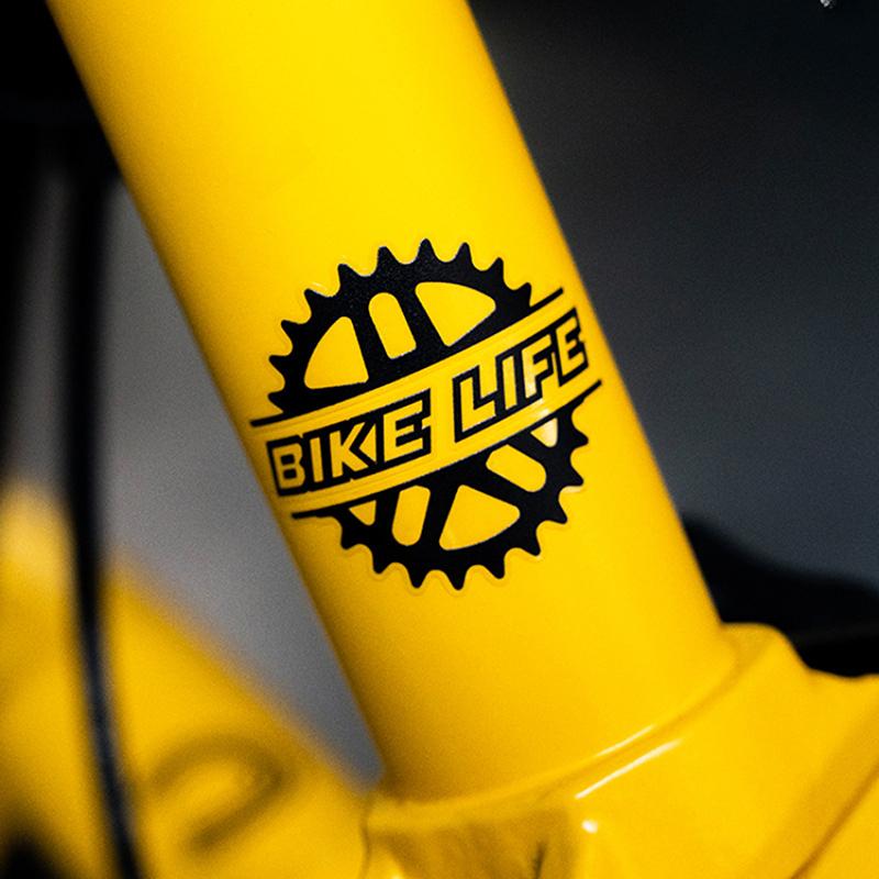 1 ks Nálepky Bike Life Na Rám Kola Horní Trubka Dekorativní Vinylová Nálepka Na Helmu Pro Kolo Vodotěsné Motocyklové Příslušenství