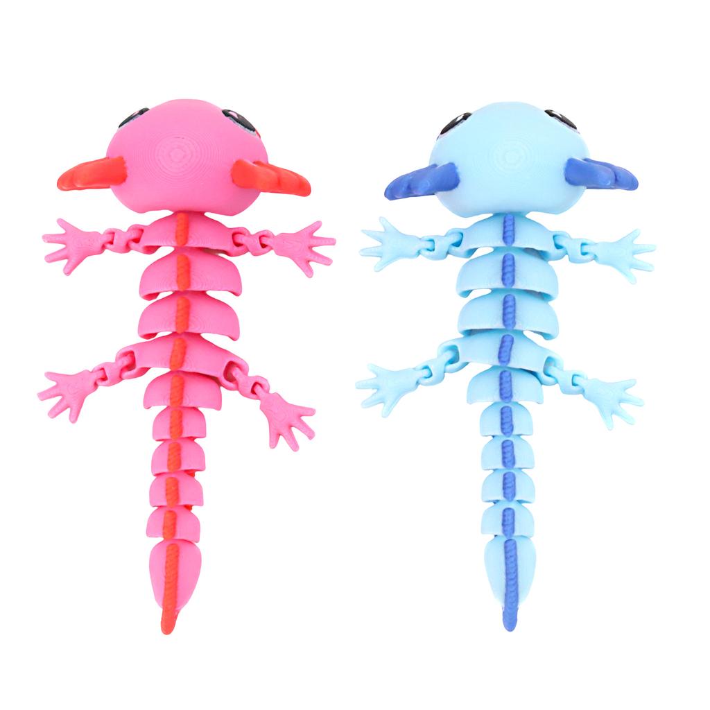 3D Printed Cute Salamander With Movable Joints, Party Gifts, Artistic Handicrafts, And Figurines
