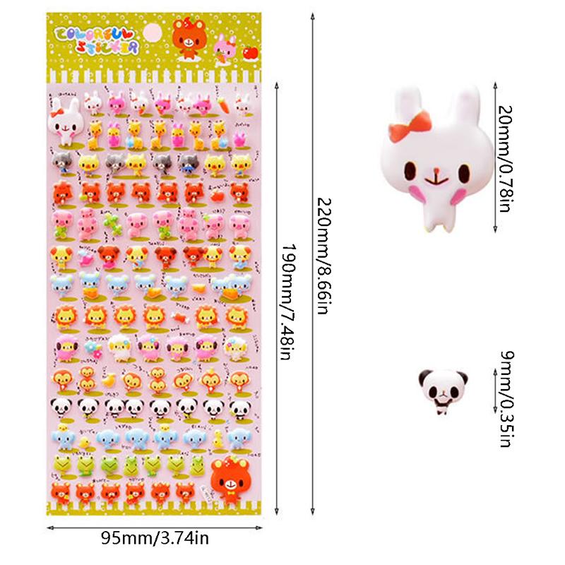 1Pc Kawaii Cartoon Animal Rabbit Stickers With Fragrant 3D Sticker Cute Bunny Decal Diary Scrapbooking Stationery Sticker