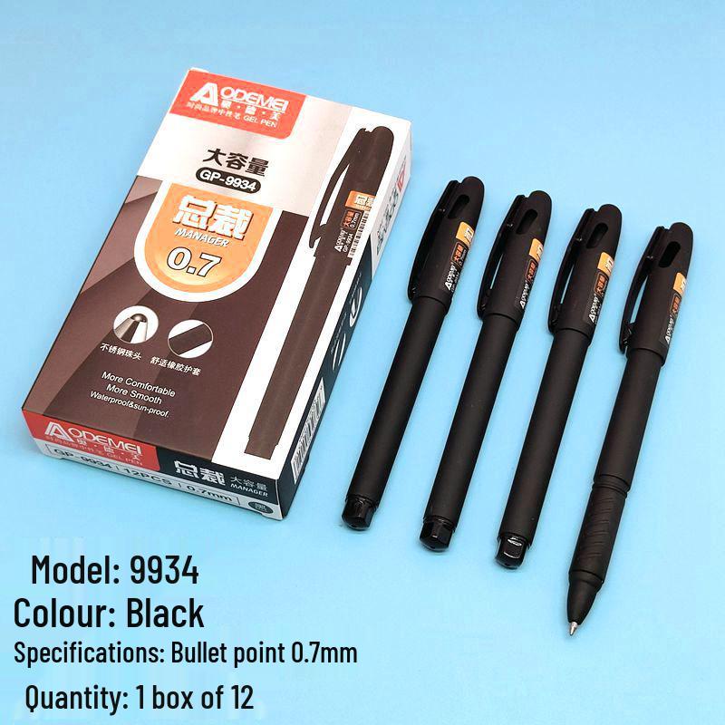 

Odeme Carbon Ink Pen - Bullet Tip 0.7/1.0mm, Large Capacity, Office & Student Use 12 pieces per box
