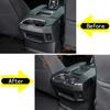 Aunginsy Car Rear Seat Central Armrest Cup Holder Cup Trim Frame Cover Compatible with Toyota Tundra/Sequoia 2022-2025 Car Back Center Console Water