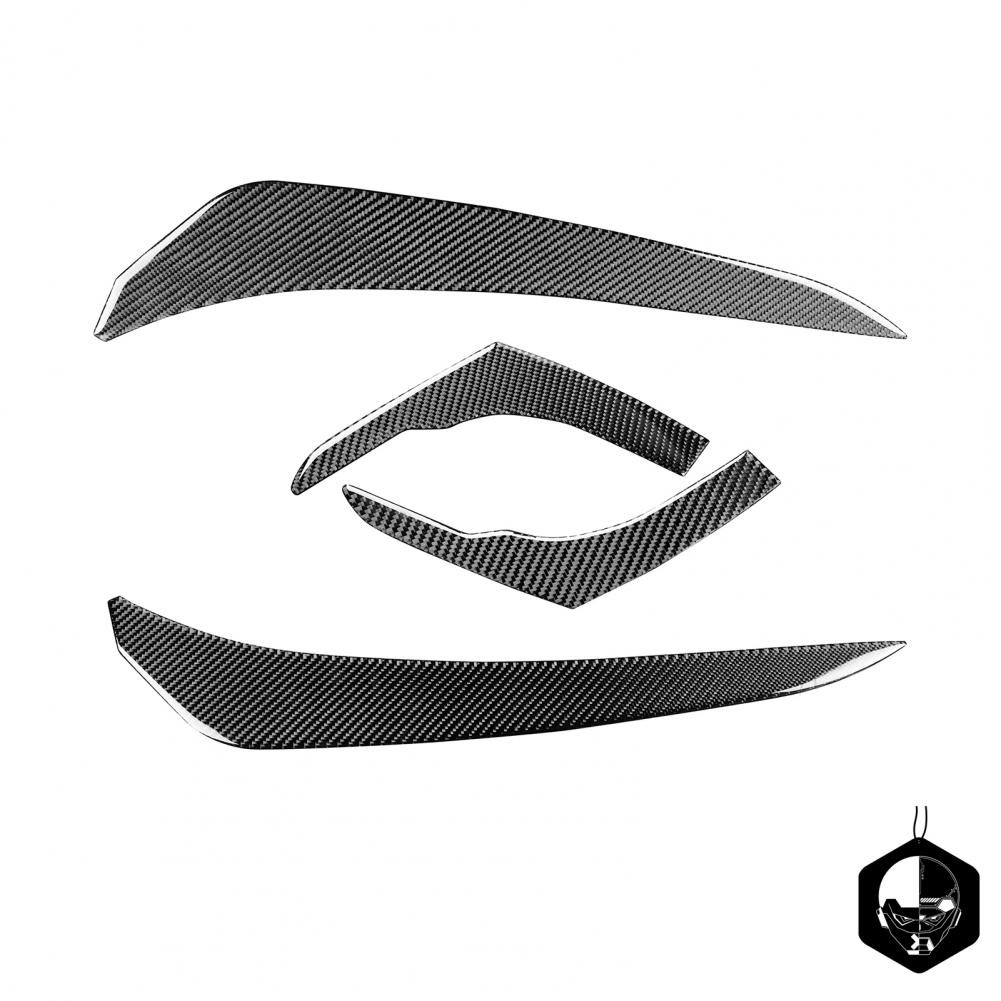 

Превосходная легкая износостойкая наклейка на бровь для фары, идеально подходящая декоративная накладка на бровь для фары чёрный