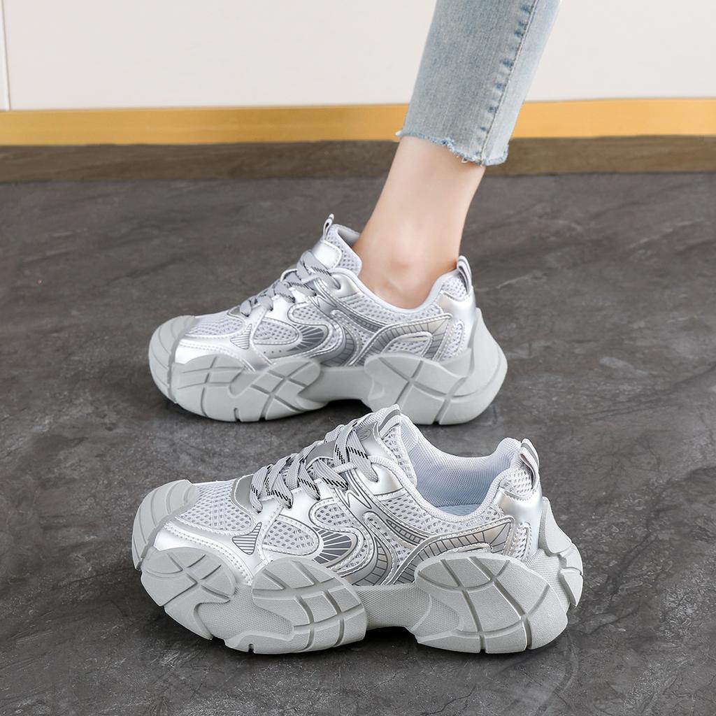 [Uncle Shoe] Octopus 2025 Advanced Mesh Autumn Sole Women's Shoes Lightweight New Non-slip Dad Shoes Sports