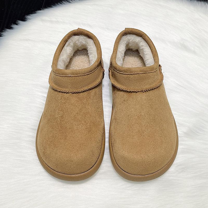 

Женская модная легкая обувь на мягкой подошве, увеличивающая рост, зимние теплые меховые ботинки-дутики, на бархатной подкладке, нескользящие, повседневные спортивные хлопковые ботинки 40 верблюд