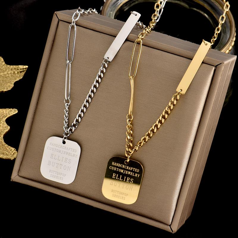 316L Stainless Steel Fashion Fine Jewelry Youth Hip Hop Street Style Charms Thick chain Choker Necklace Pendants For Women Men