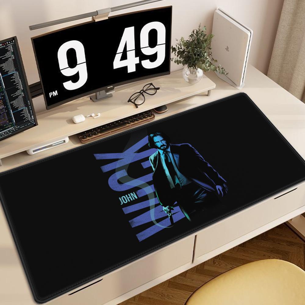 Large Mouse Pad JJohn Wick Desk Mat XXL Gaming Accessories Office Gamer Keyboard Desk Mat NonSlip Laptop rubber Anime Mousepad