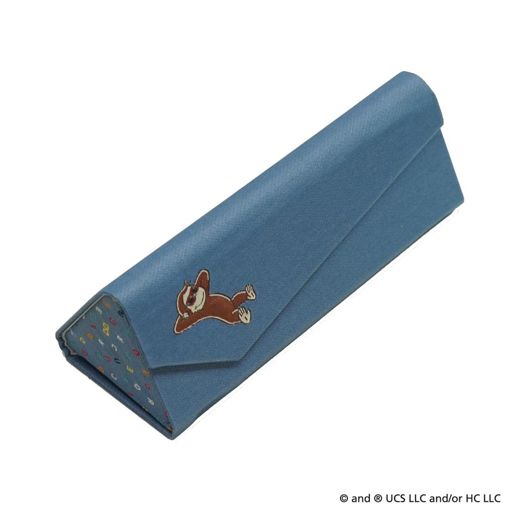 Curious George Character Glasses Case (One-Point Pattern) UNDW0921VG Blue