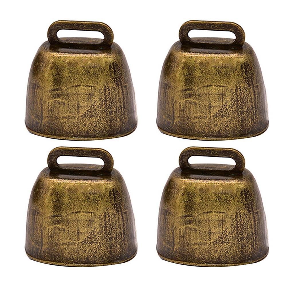 

Bells Pet Vintage Bells Metal Cow Bell Iron Tinkle Music Decorations Bells Rustic Grazing Supplies Collar Anti-lost Hanging 3.5X3.8CM