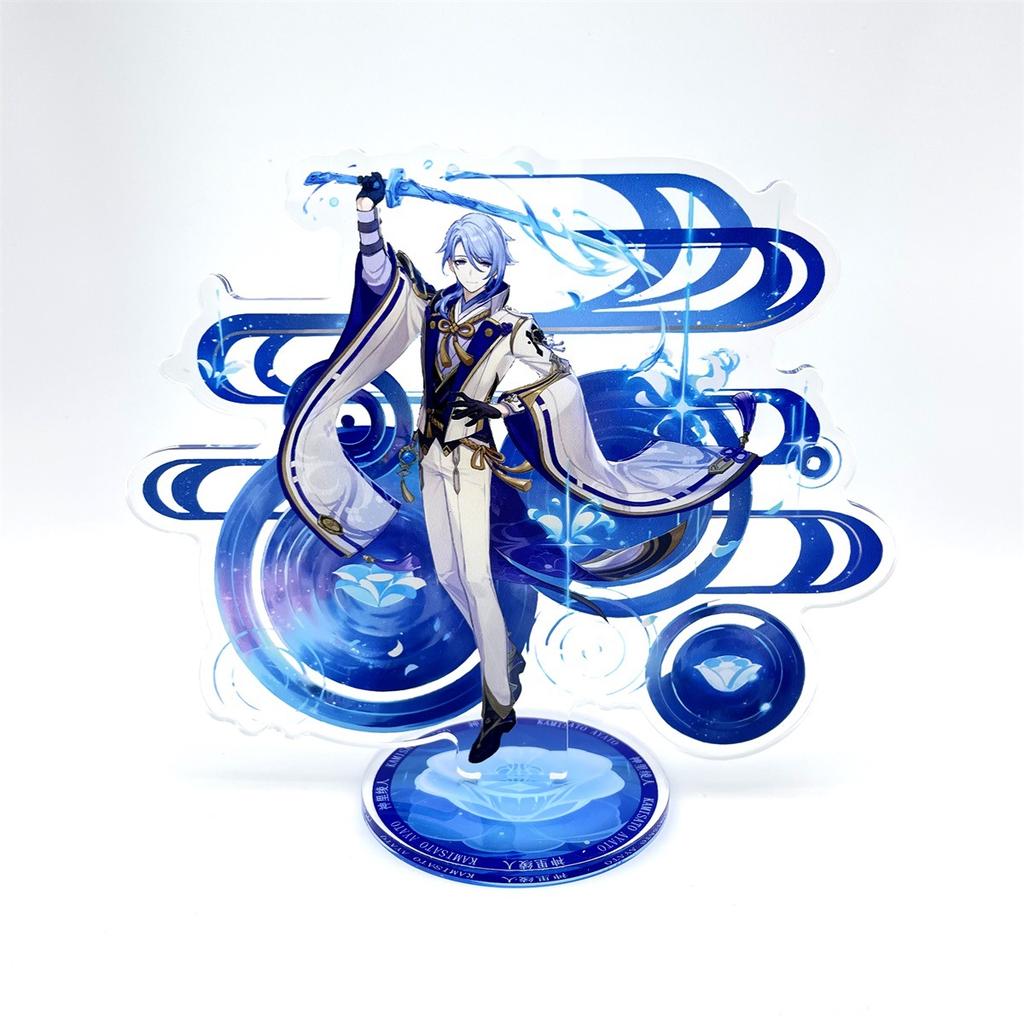 Anime Figure Genshin Impact Furina Arlecchino Xiao Yae Miko Yelan Acrylic Stand Model Board Desk Decor Standing Sign Fans Present