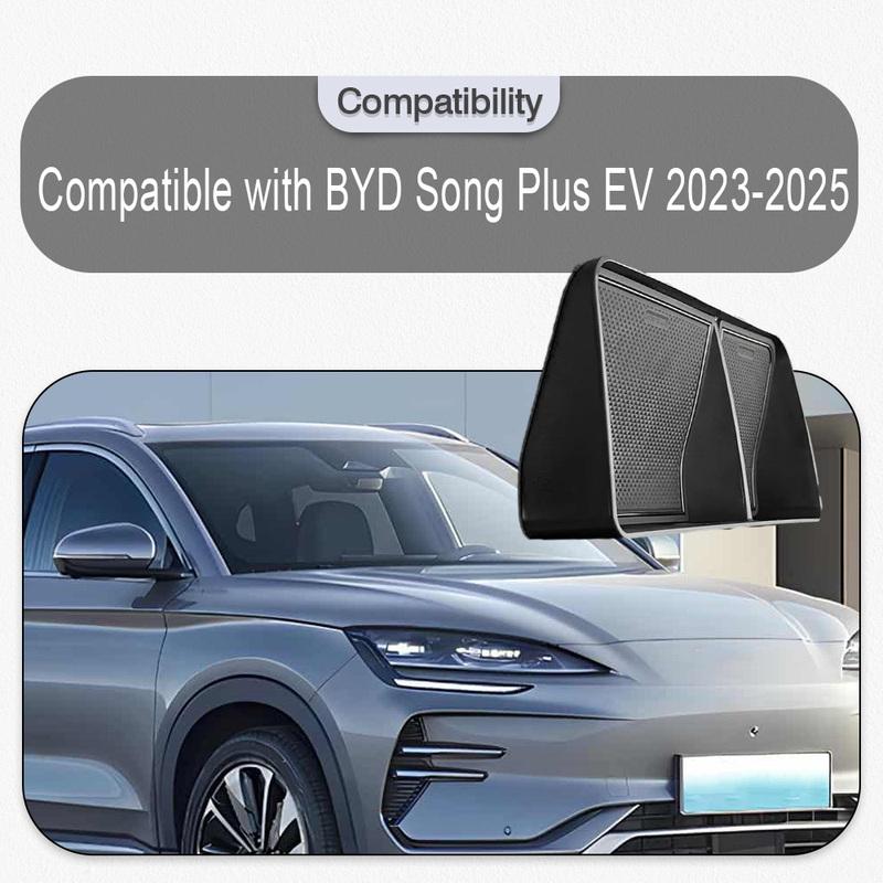 Car Dashboard Tray Storage Box with Mat For BYD Song Plus EV 2024 2025 Center Console Storage Box Dashboard Organizer