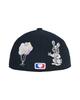 THEMUSEUMVISITOR Rabbit Embroidery Cap (Deep Navy)
