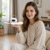 Portable Rechargeable Fan with Remote Control and LED Night Light, Small Ceiling Fan for Dorm Outdoor Use