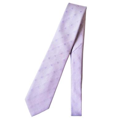 [D+Arts] Men's Silk Necktie, Nishijin Weave, Made In Japan, Solid Dot, Lavender