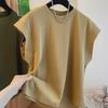 Herren Sommer Ärmelloses Freizeit-T-Shirt - Einfarbig, Hochwertig, Lockere Passform, Trendiges Fledermausärmel-Design
