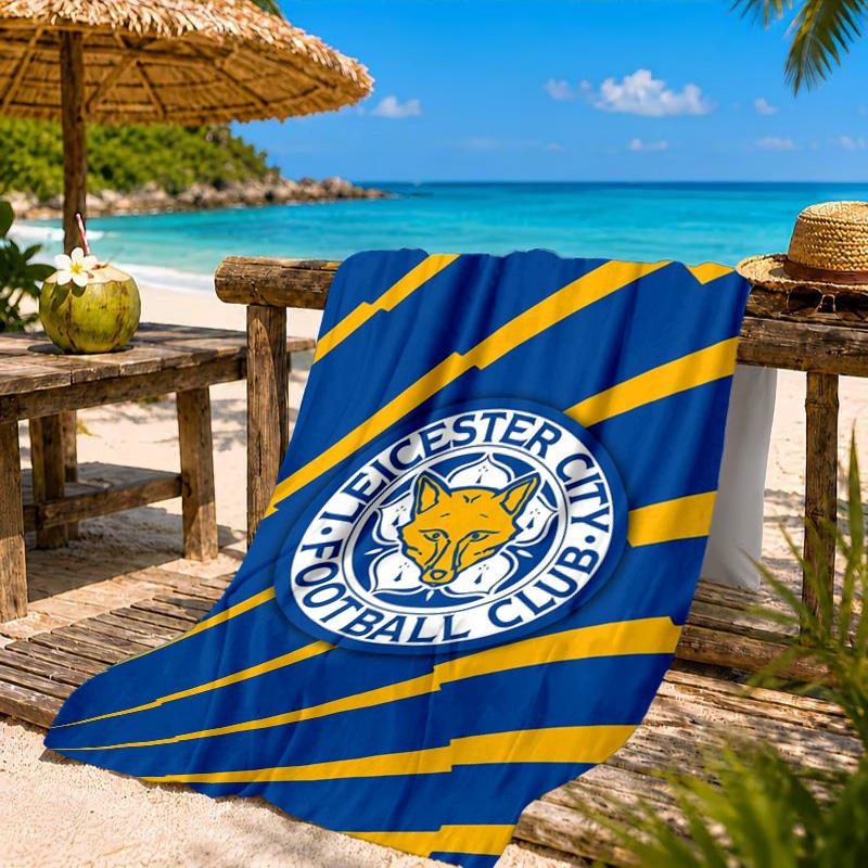 City Football Club Printed Microfiber Beach Towel, Soft And Absorbent, Quick-Dry, Ideal for Summer Travel, Beach Essential, Swimming Pool