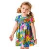 Sommerkleid Mädchenkleid Blumenmädchenkleid Tierprint Stickerei Prinzessinnenkleid Kleinkindkleid