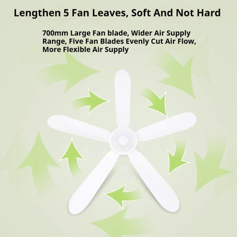 220V AU/EU/UK Silent 5 Leaves Ceiling Canopy fan with 1.8m switch Hanging Fan for Camping Bed Dormitory Tent celling fan