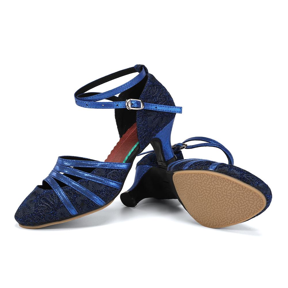 Scarpe da Ballo Moderno da Sala da Ballo per Donne Adulte Suola in Gomma Morbida 5,5 cm Scarpe da Ballo Standard Scarpe da Ballo Tango Salsa Party