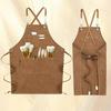 Art Studio Cross-Border Long Smock Apron, Oil & Watercolor Painting Canvas Apron