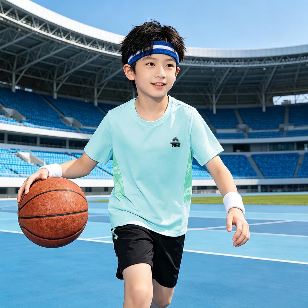 Boys' Summer Cool Sports Loose Splicing Top