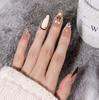 3D Flower Hot-selling Wearing Nail Art French Autumn and Winter Explosion Almond Nail Fake Nail Wearing Nail Piece