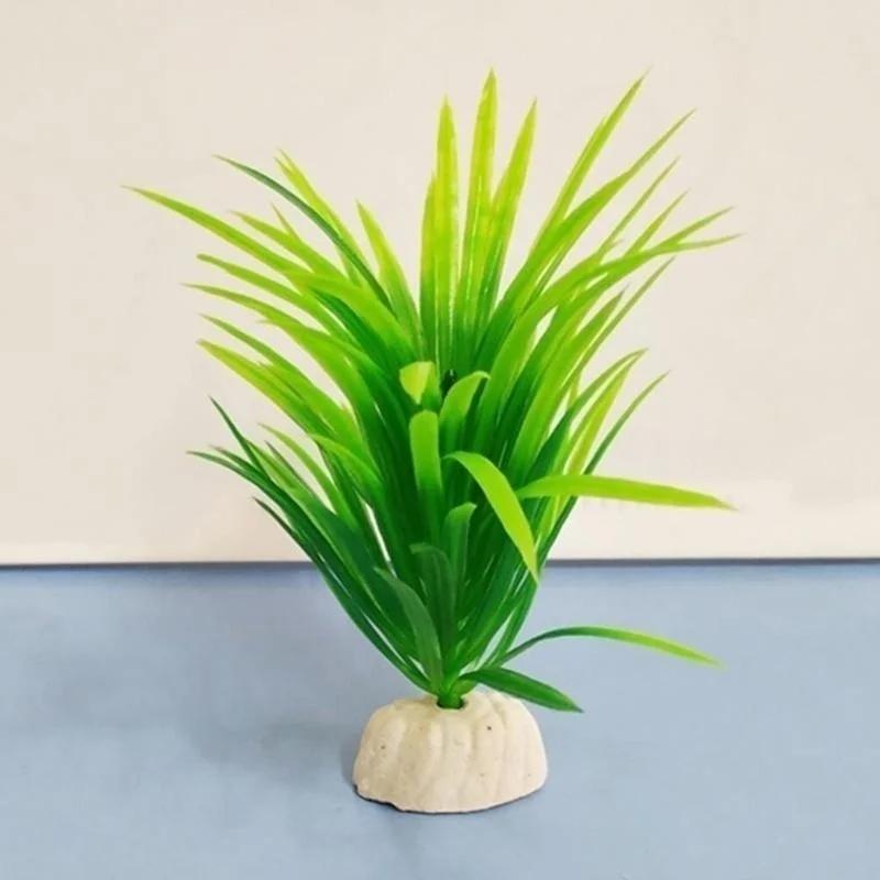 13 Cm New Artificial Plastic Underwater Grass Plant Fish Tank Aquarium Decor