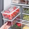 Refrigerator Storage and Preservation Box, Household Food Sealed Box, Stacked with Kitchen Fruits, Vegetables, Eggs, Timer, Froz