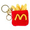 Burger Fries Mcdonalds Yarn Knitted Couple Keychain Set Lovers Romantic Gift