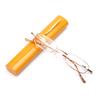Unisex Reading Glasses with Pen Tube Case Portable Presbyopic Glasses Metal Case Spring Hinge Eyeglasses Vision Care +1.11~+1.11