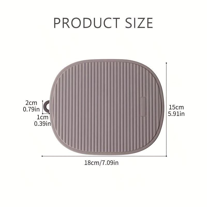 1pc Silicone Folding Hot Plate Mat & Pot Holder - Heat-Resistant Non-Slip Rectangular Table with Heatproof Cover for Stovetop
