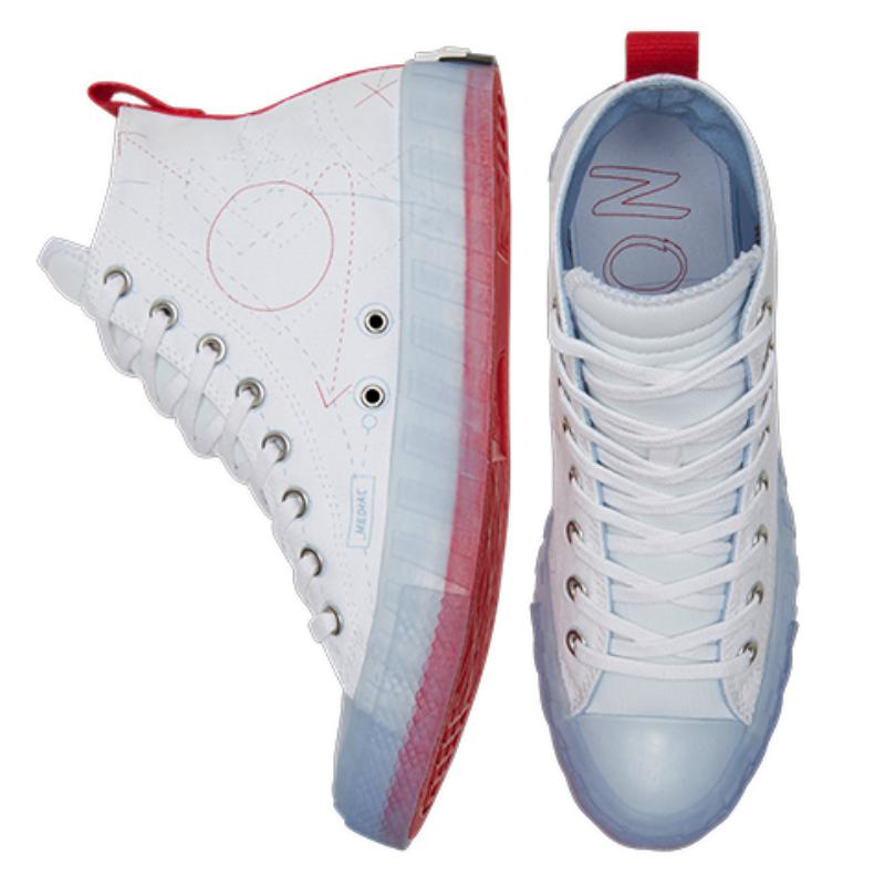 Converse Untitled Trendy Versatile High-Top Canvas Shoes Unisex White