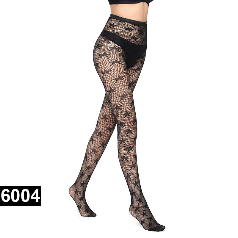 Mesh Fishnet Nylon Tights Long Body Stockings Jacquard Step Foot Fashion Seam Lingerie Ladies Black Hosiery Women Sexy Pantyhose