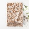 Womens Winter Printed Scarf Thick Warm Faux Cashmere Korean Style Shawl