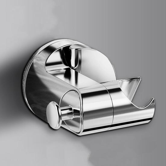 Shower Base Bracket with Hook Design Strong Adhesive Waterproof Handheld Shower Base Holder Replacement