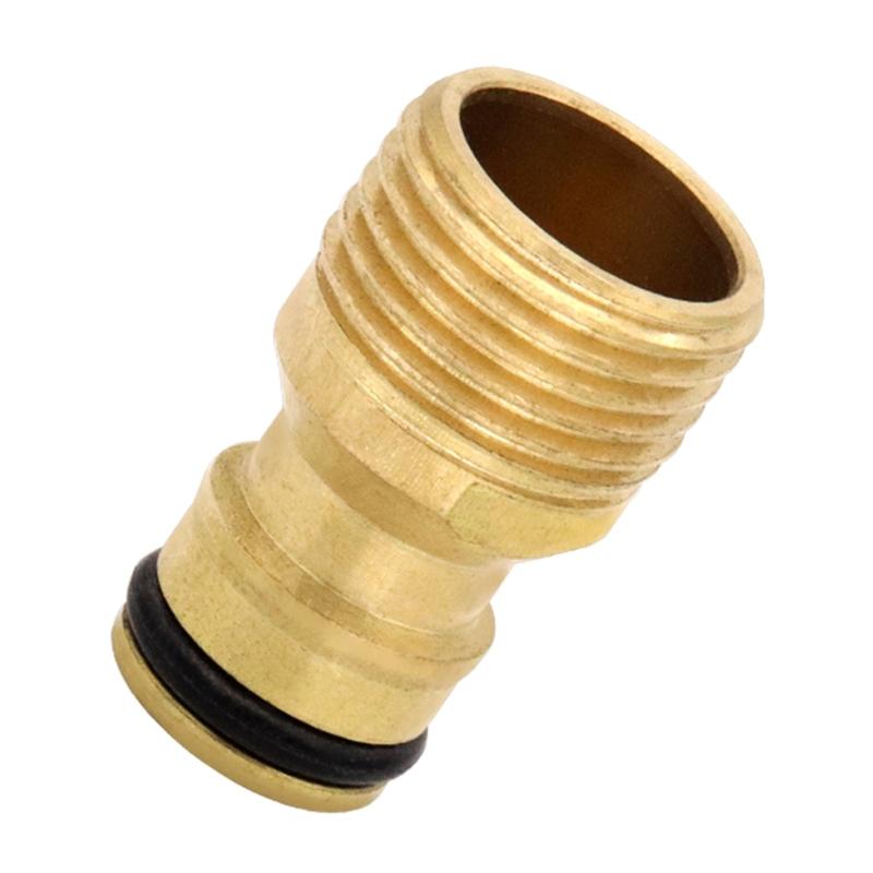

1/2 Brass Quick Connector 5pcs/set Garden Tap Adapter Thread Nipple for Garden Yard Car Washing Accessory 1