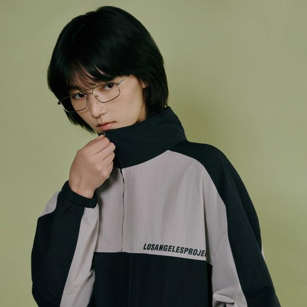 Lap Color Block Anorak Sweatshirt As1ct260 DN (dark navy)/FF