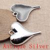 Big Heart Shaped Charms Pendant For Bracelet Necklace Jewelry Making Craft Findings