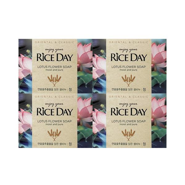 Rice Day Cleansing Soap 90g x 4 Pack / Facial Soap