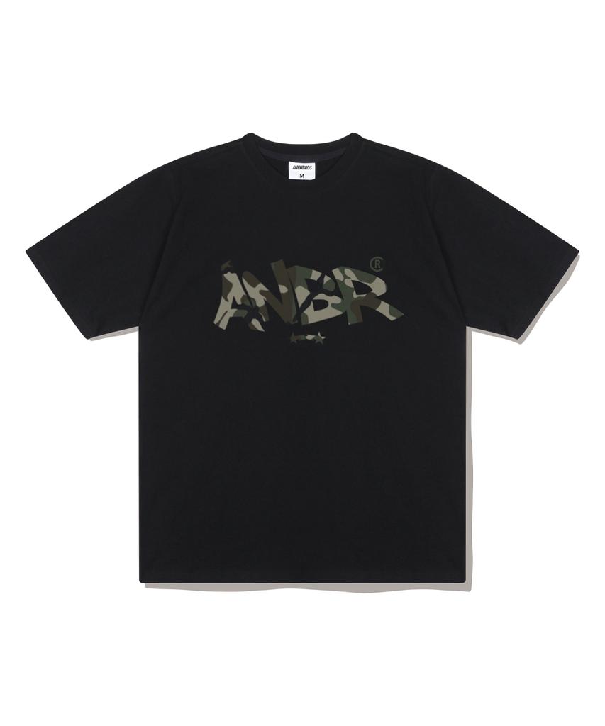 ANEWBROS Camo Stamp Oversized Short Sleeve T-Shirt 4 Colors [Anse_2008]