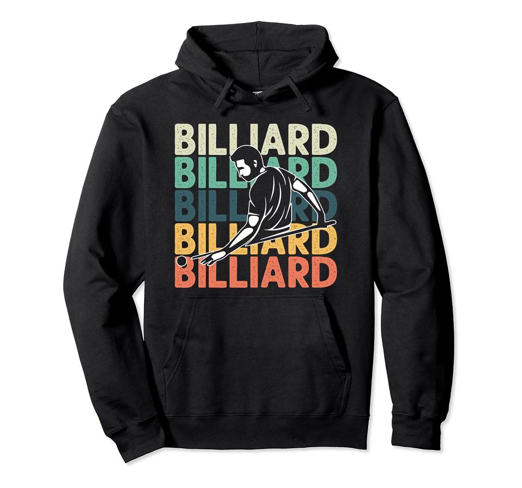 Vintage Billiard Player Retro Billiard Cue Stick Snooker Hoodie