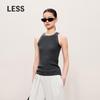 LESS 2024 Fall Lamb Wool Round Neck Slim Knit Vest